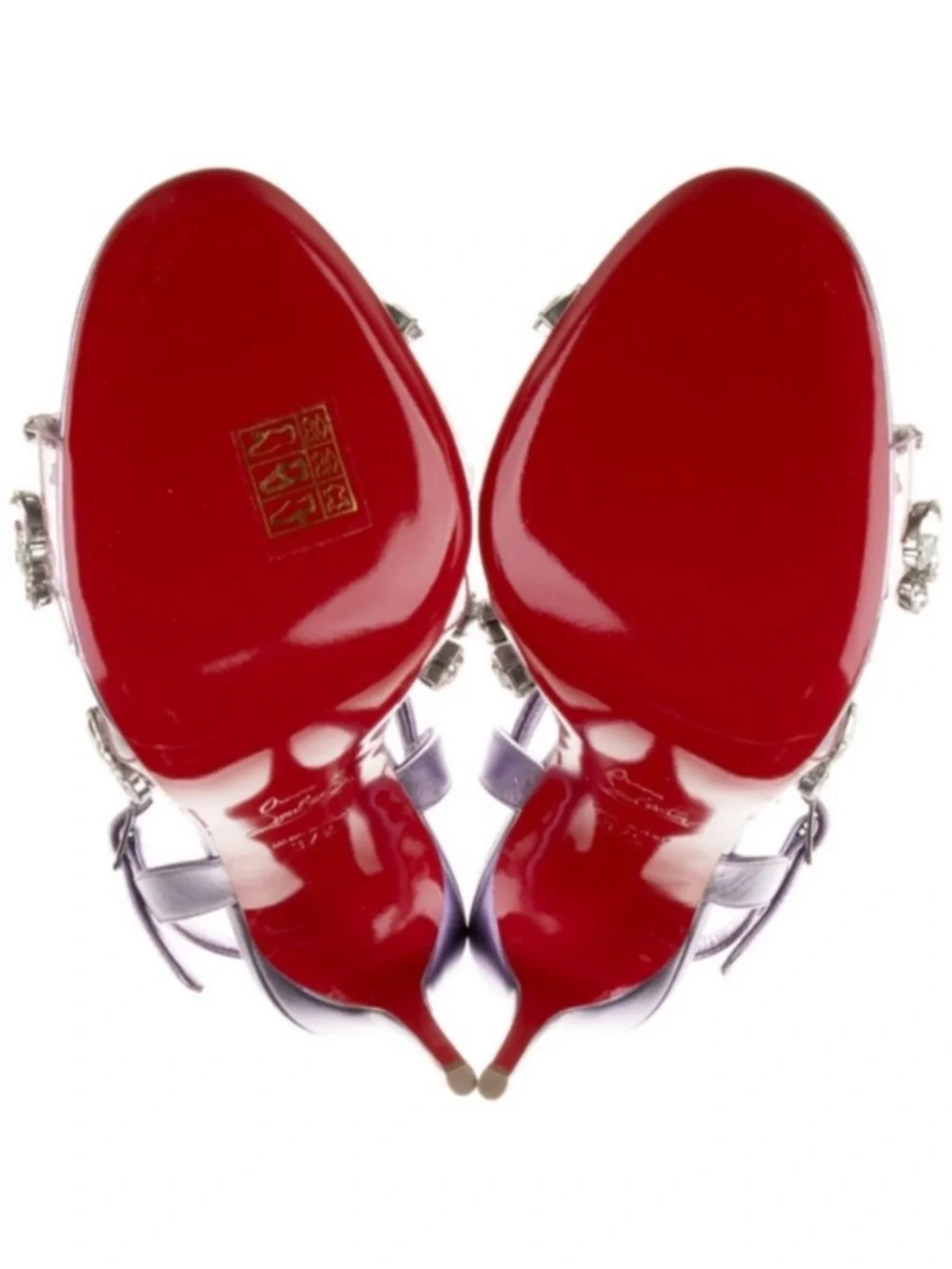 Christian Louboutin
Degrasandal Queen 100mm
Crystal Heels RETAIL 1,495 - Picture 8 of 9